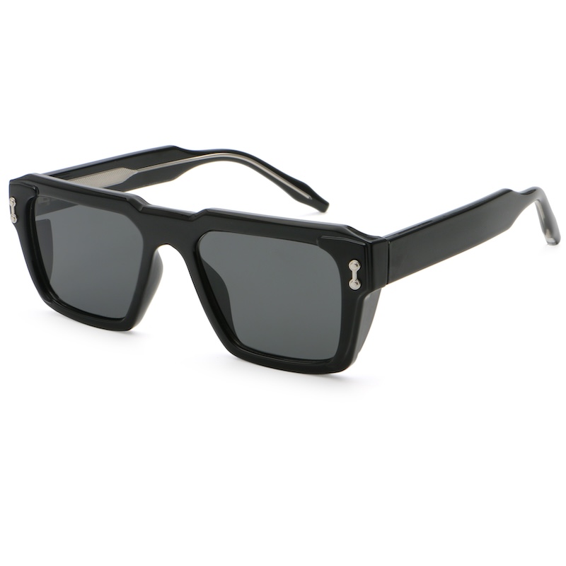 Square Sunglasses Men Cool Steampunk Thick Big Oversized Sun Glasses Mens Extra Large y2k Wrap Around Cyberpunk Futuristic Personalized S40 IVISTA
