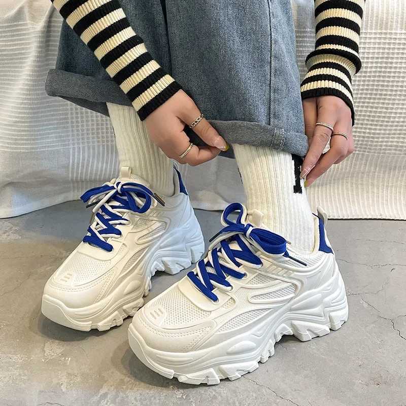 Women Height Shoes Increasing 2024 New Spring Autumn Casual Comfort Chunky Korean version Student SneakersLX241015