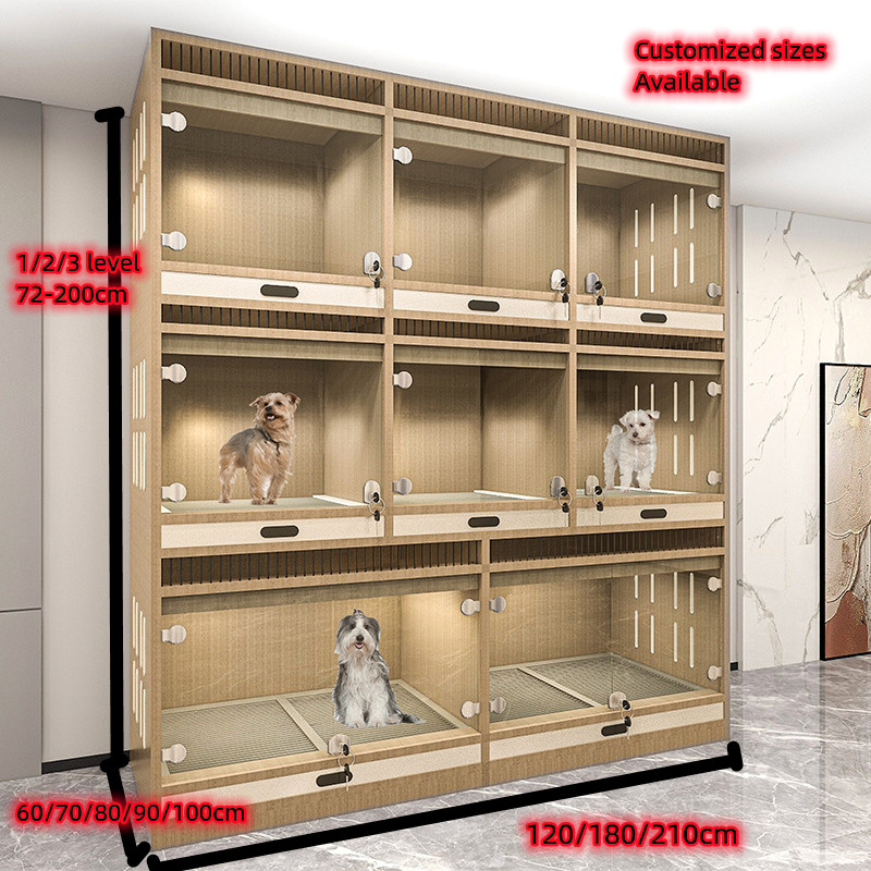 Animal Pet Houses&Cages Luxury Customizable Wooden Indoor Dog selling cage wood Dog Kennel Wholesale Factory