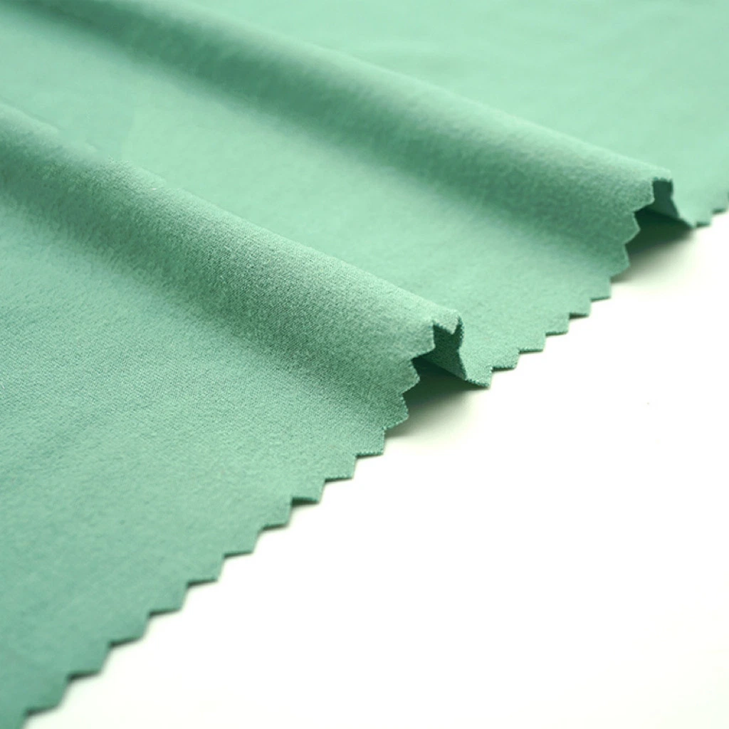 Knitted One Side Brush 95%Polyester 5%Spandex Milk Silk Jersey Fabric for Garment