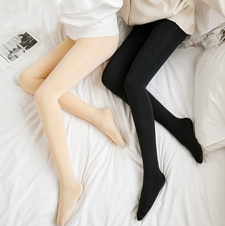 2025 New Designer Bare Leg Artifact Women s Tight Pants Autumn and fashion Winter Feeling Supernatural Plus Plush Thick Socks Bare Bottom Pantyhose