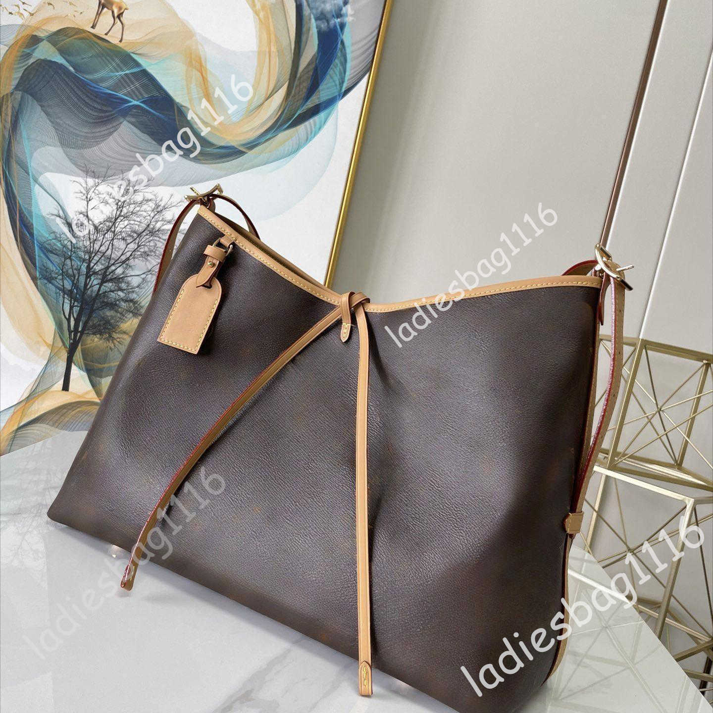 High quality Carryall Shoulder Bags Fashion MM PM Tote Bag Designer Womens Handbags Canvas Leather Vintage Carry All 2 In 1 Hobo With Wallet detachable shoulder strap