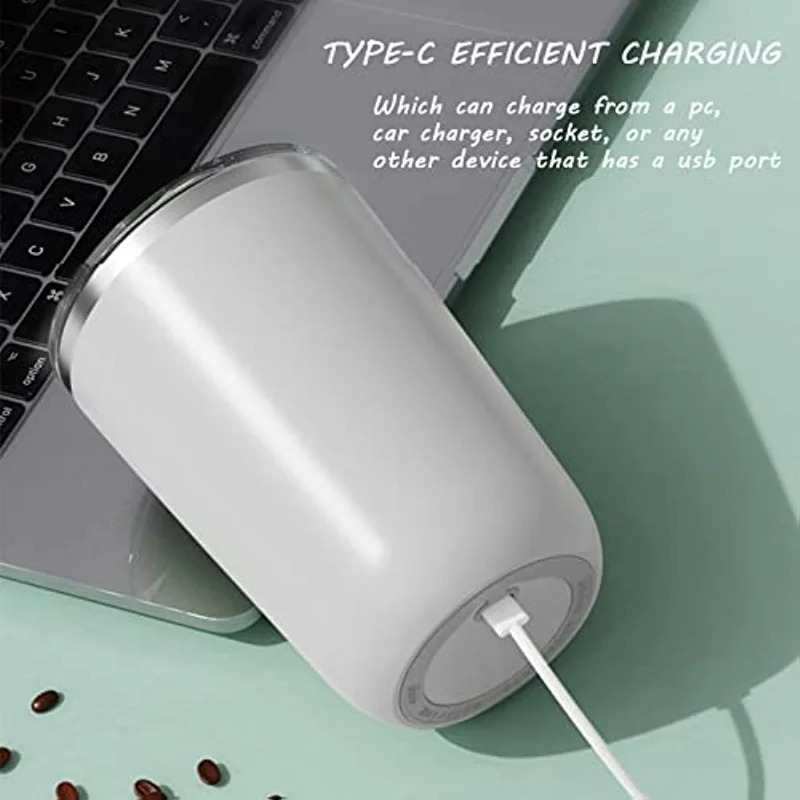 USB Rechargeable Automatic Self Stirring Magnetic Mug Stainless Steel Coffee Milk Mixing Cup Blender Smart Mixer Water Bottle 241015