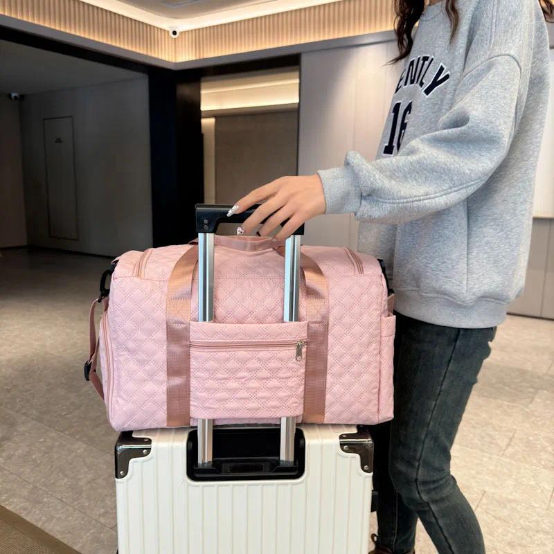 Duffel Bags Travel Bag Large Capacity Weekender Carry On Duffle With Shoe Compartment Sports Fitness For Women Shoulder Y260225