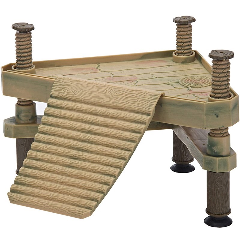 Turtle Basking Platform Reptiles Floating Platform with Ramp Stairs Turtle Dock Aquarium Fish Tank Decor