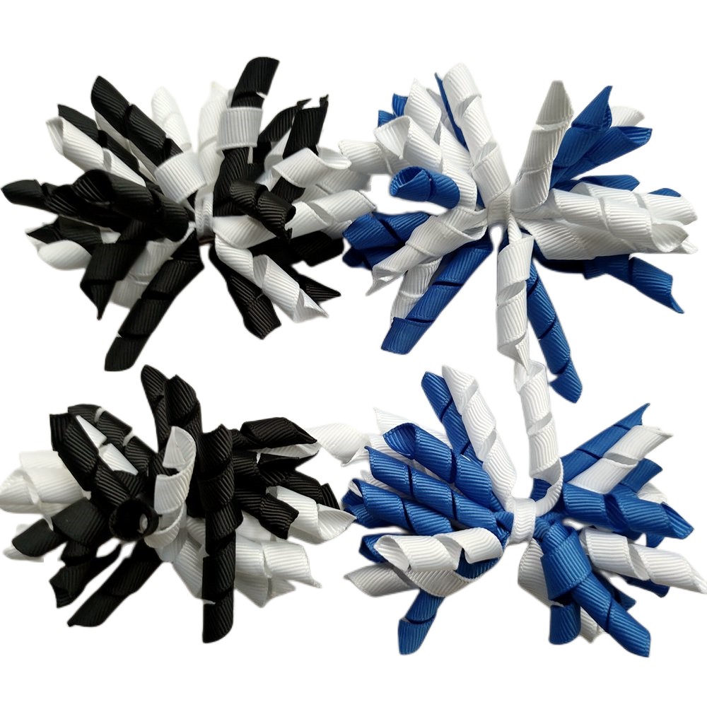 Children's Girl Baby Korker Elastic Hairband Curlers Curly Ribbon Hair Bows Flowers Clips 3 Inch Corker Barrettes Bobbles Ties Kids Headwear Acce