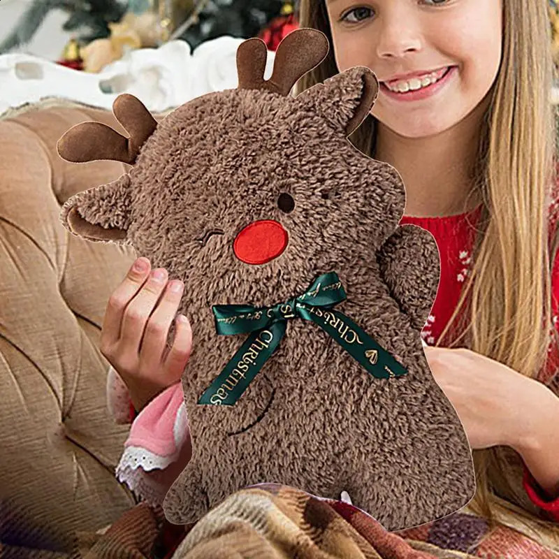 Cute Santa Claus Elk Christmas Tree Snow Bunny Plush Toy Pillow Cushion Plush Stuffed Pillow For Family Friends Children 241007