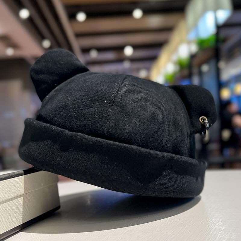 Bear Hip For Women Fashion Hop Beanie Thickened Cap Men bonnet Hats Ear Unisex Warm Winter Street beanie