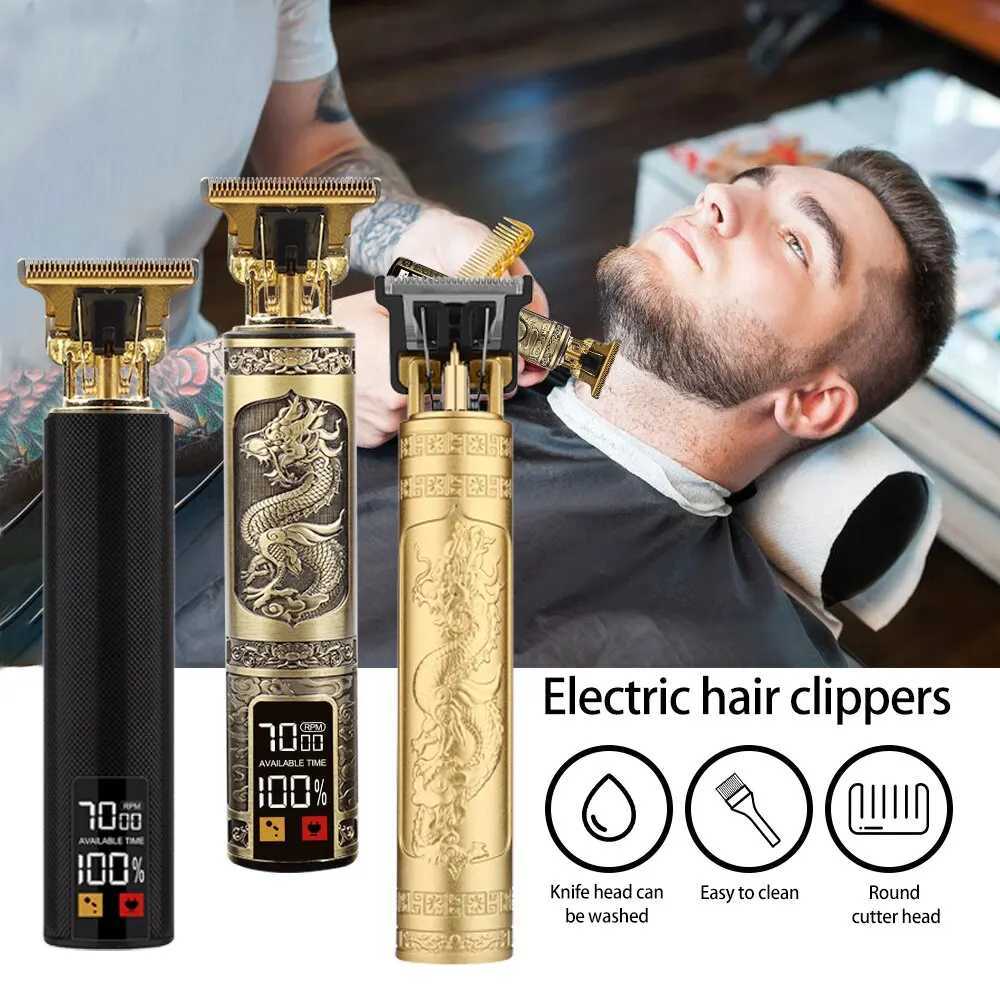 T9 Wholesale Hair Clipper Vintage Professiona Beard Trimmer Electric Maquina T9 Haircut Machine Hair Cutting Machine ClippersXJ2410