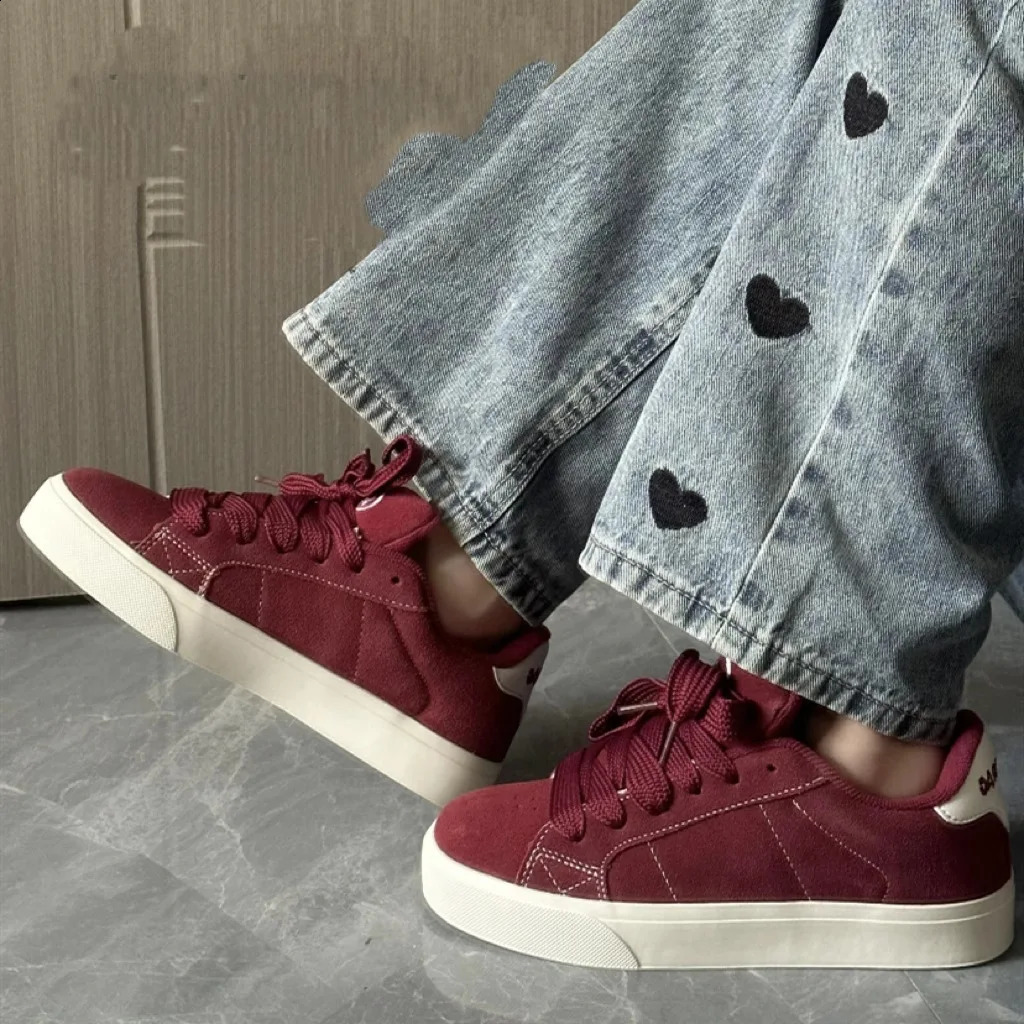Women Casual Shoes Fashion Low Cut Lace-Up Leisure Sneakers Outdoor Comfortable Non-Slip Female Flats Trainers 35-40 241015
