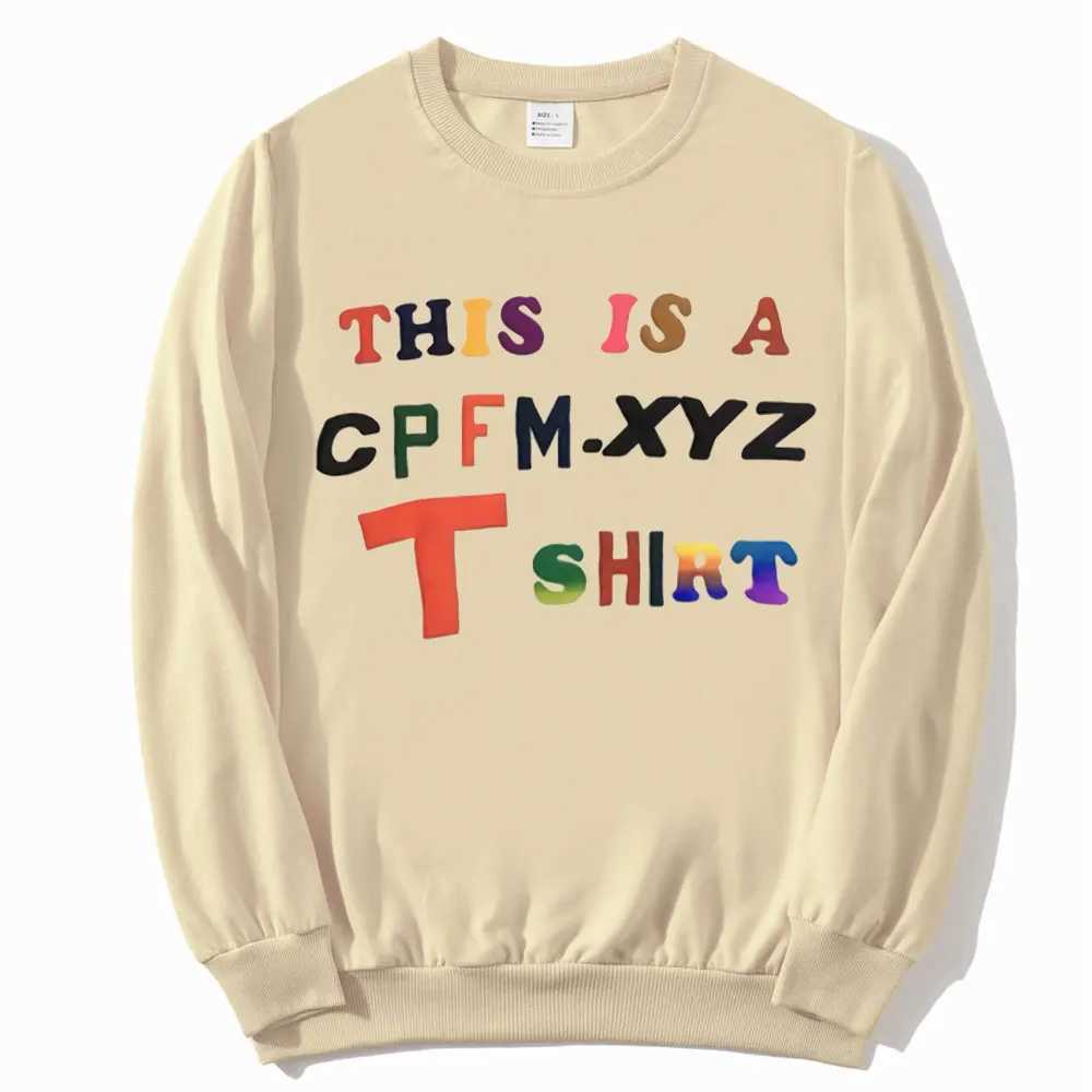 Men's T-Shirts The new one is CPFM. XYZ T-shirt Advanced Color Alphabet Printing Sportswear Mens Hip Hop Rap Fashion Sportswear Y2410158PA1