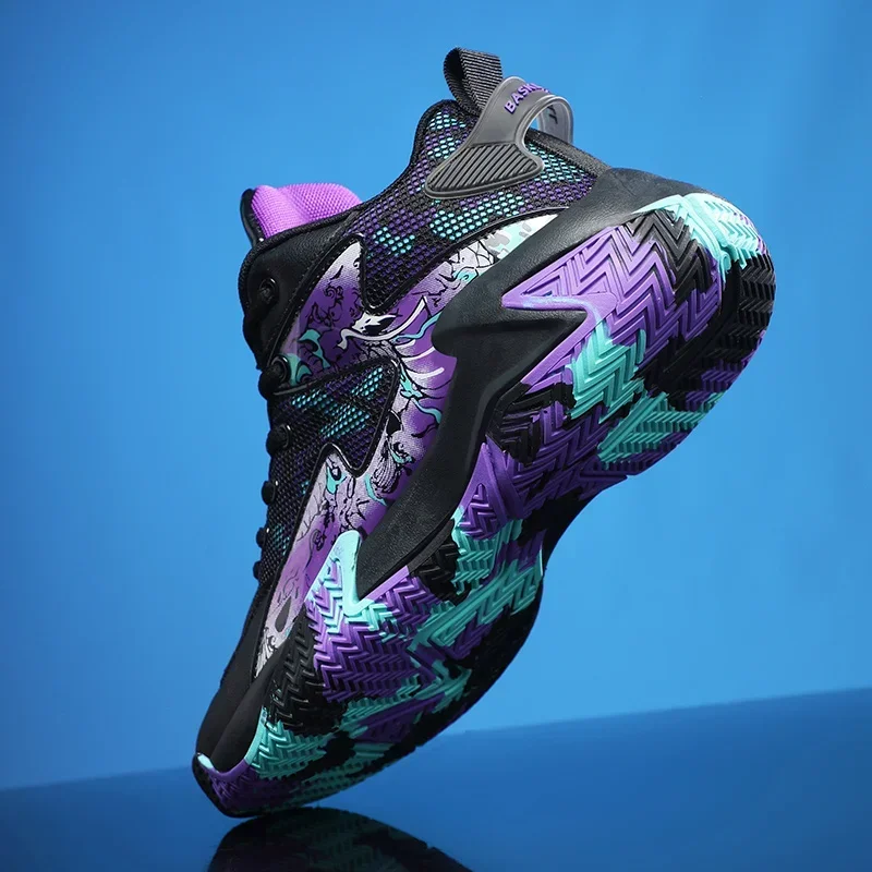 Men Basketball Shoes Boys Breathable Lightweight Non-Slip Wearable Sports Shoes Athletic Sneakers Women Basketball Shoes