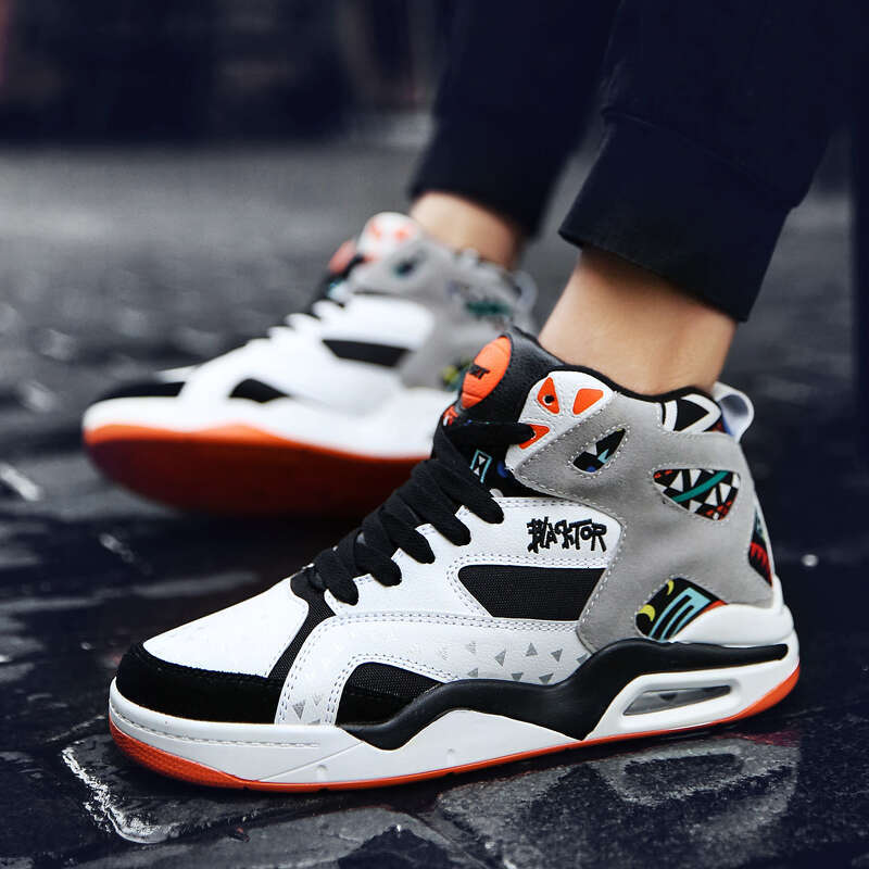 High Quality Mens Basketball Air Cushion Sports Outdoor Non-Slip Wearable Athletic Male Running Shoes Boys Sneakers