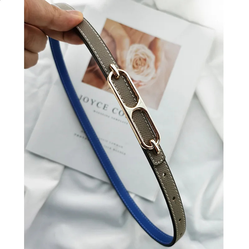 2023 Doublesided use of womens leather belt decorated ins fashion jeans wild student trend n top quality 241014