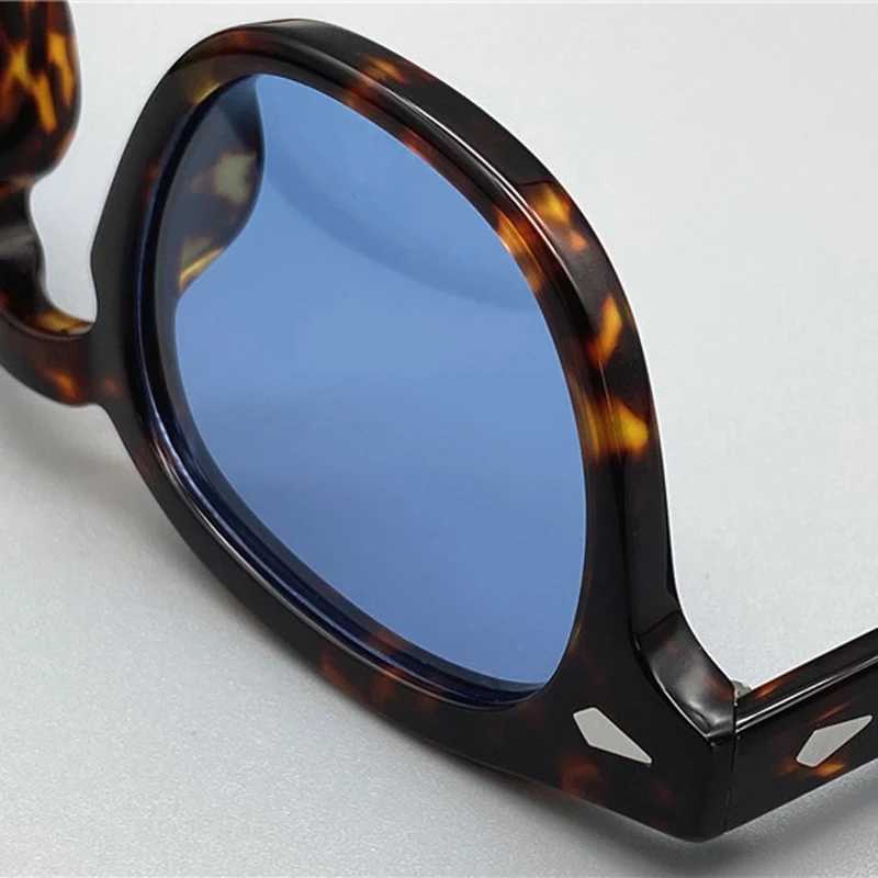 Lemtosh sunglasses for men Johnny Depp polarized sunglasses for women luxury brand retro acetate frame blue night vision goggles W241015