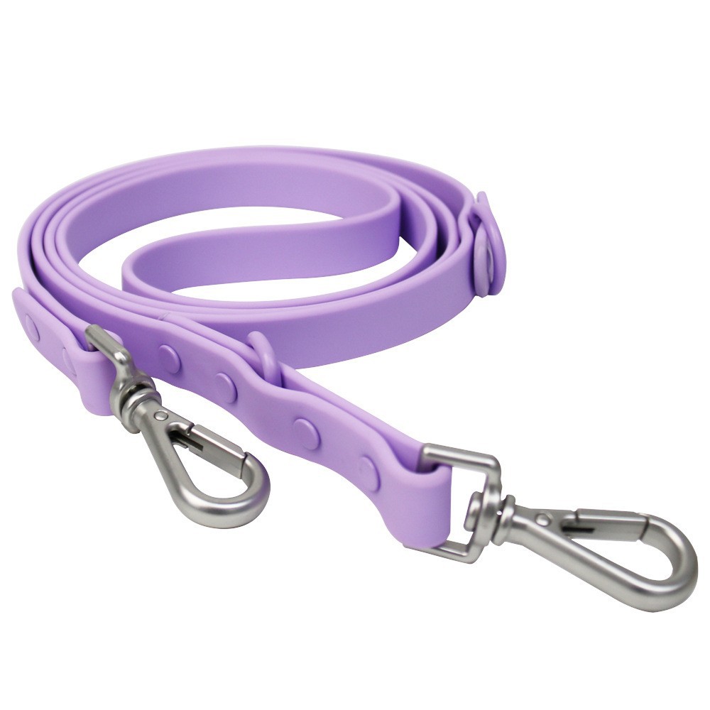 Pet Accessories PVC Pure Color Waterproof Designer Pet Collar Harness Leash Set