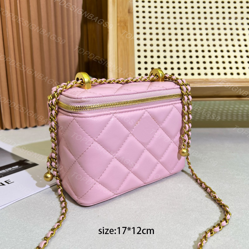 New Designer Cosmetic Bags High Quality Womens Case Box Bag Mini Chain Shoulder Bag Lady Luxury Crossbody Bags