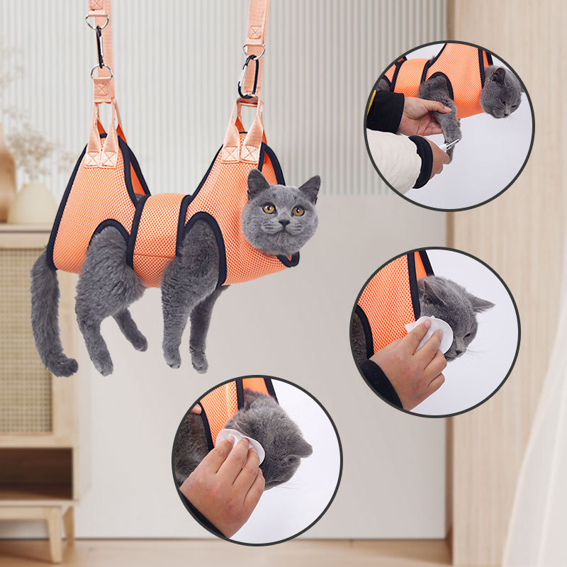 2026 New Supplies For Relaxation Dog Pet Grooming Hammock Fixed Bath Bag For Cat Dog Beauty Hanging Free Shipping