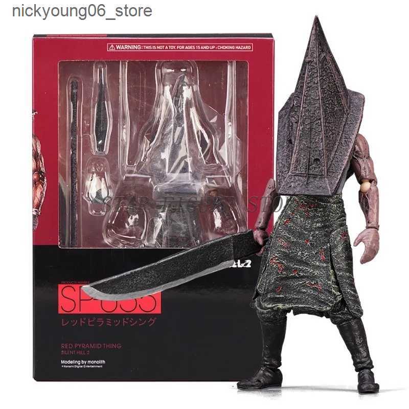 Cartoon Figures 17cm Silent Hill Action Figure Pyramid Head Red Pyramid Thing Figurine Ornaments PVC Movable Collection Figma Sp-055 Model Toys L24091