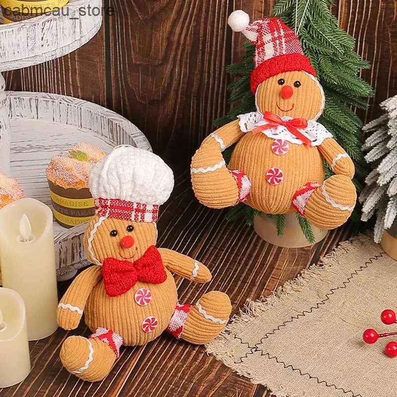 Man Decorations Gingerbread Tree Doll Cookie Christmas New Year Holiday Decoration Pendant L240910