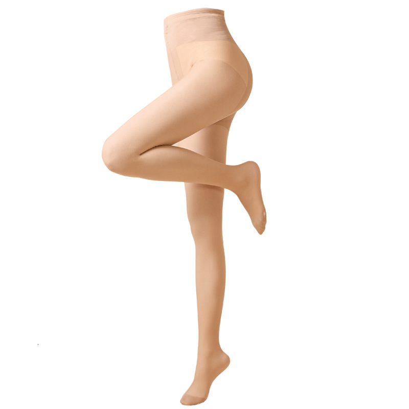 2025 New Naked Leg Artifact Extended Double Layer Custom Cut Silk Socks for Women s Autumn Winter fashion Plush Pantyhose