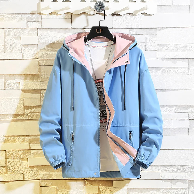 Spring Autumn Mens Jackets Casual Fashion Bomber Jacket Men Overcoat Baseball Hooded Coats Plus Size 6Xl 7Xl 8Xl 250218