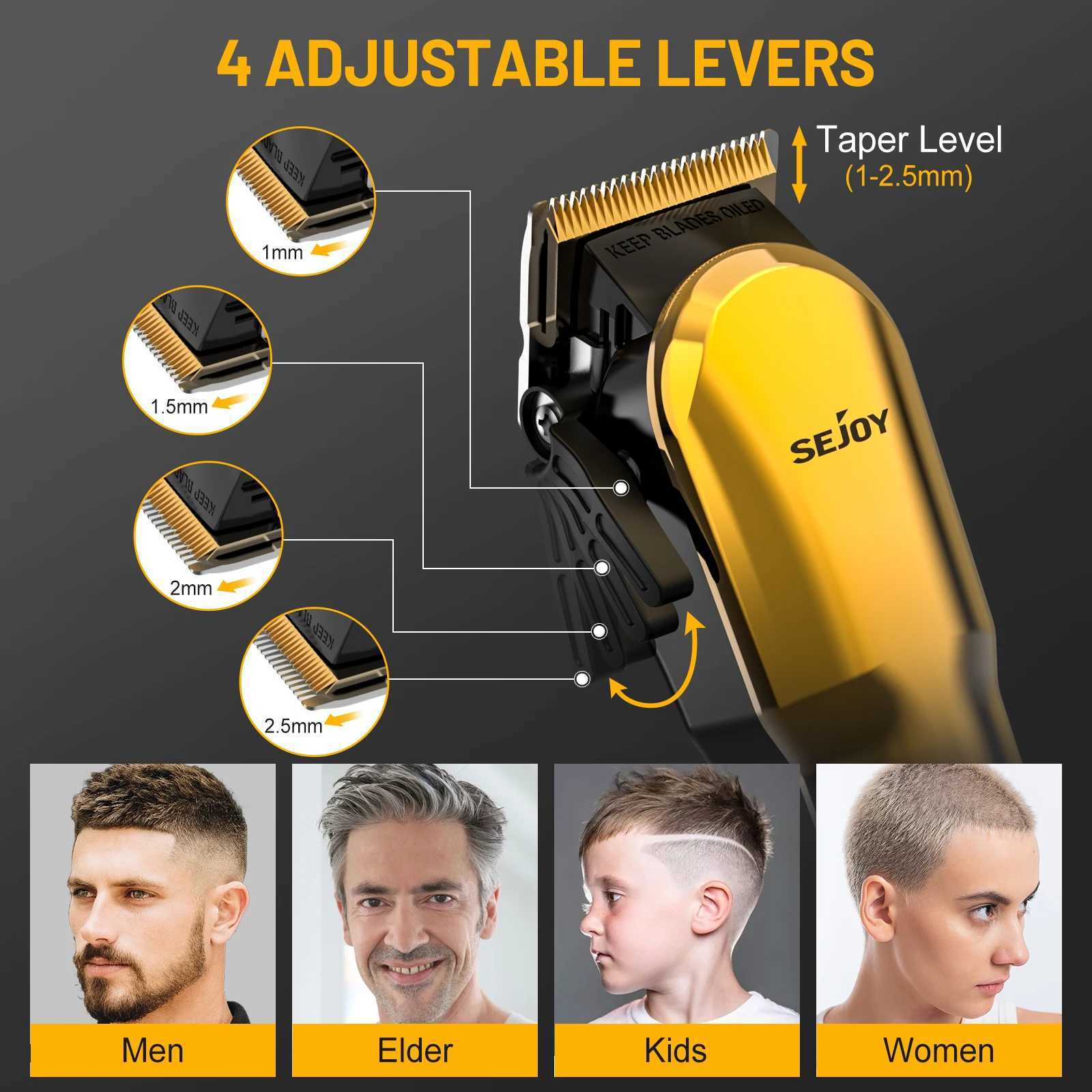 Rechargeable Professional Electric Hair Clipper Clippers Trimmer Household Low Noise Beard Machine Personal Care Haircut ToolXJ2410