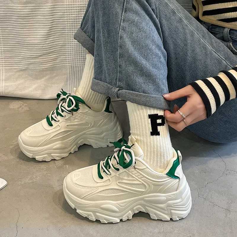 Women Height Shoes Increasing 2024 New Spring Autumn Casual Comfort Chunky Korean version Student SneakersLX241015
