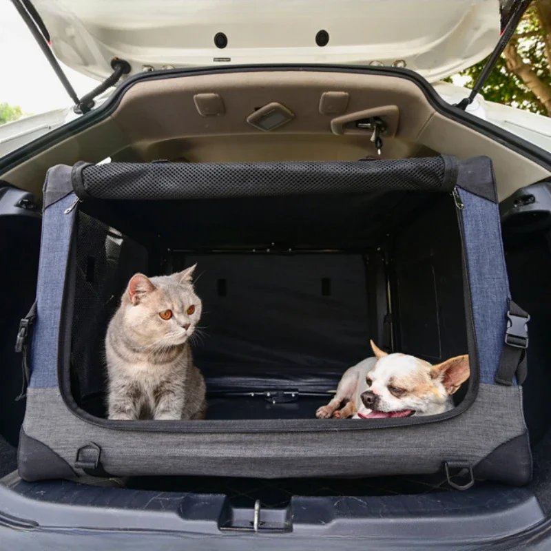 pet car dog cage kennel Indoor outdoor dog tent Foldable portable carry bag pet aviation cage Removable washable fabric cover