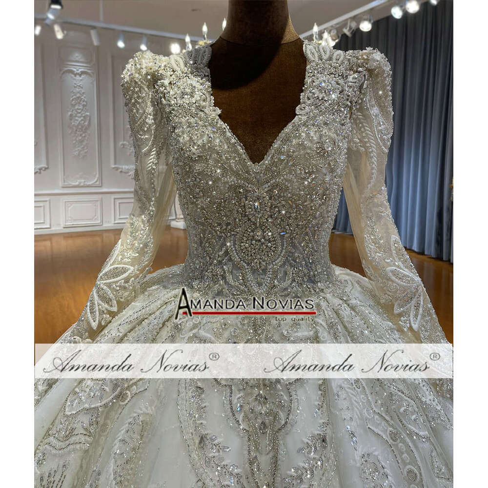 Amanda Novias Handwork Ball Gown Wedding Dress