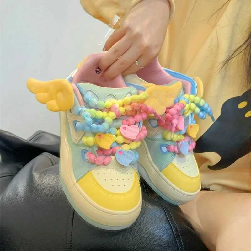 Kawaii Shoes Women Platform Sneakers Cute Tennis Female Korean Fashion Flats School Vulcanize Footwear Spring SummerLX241015