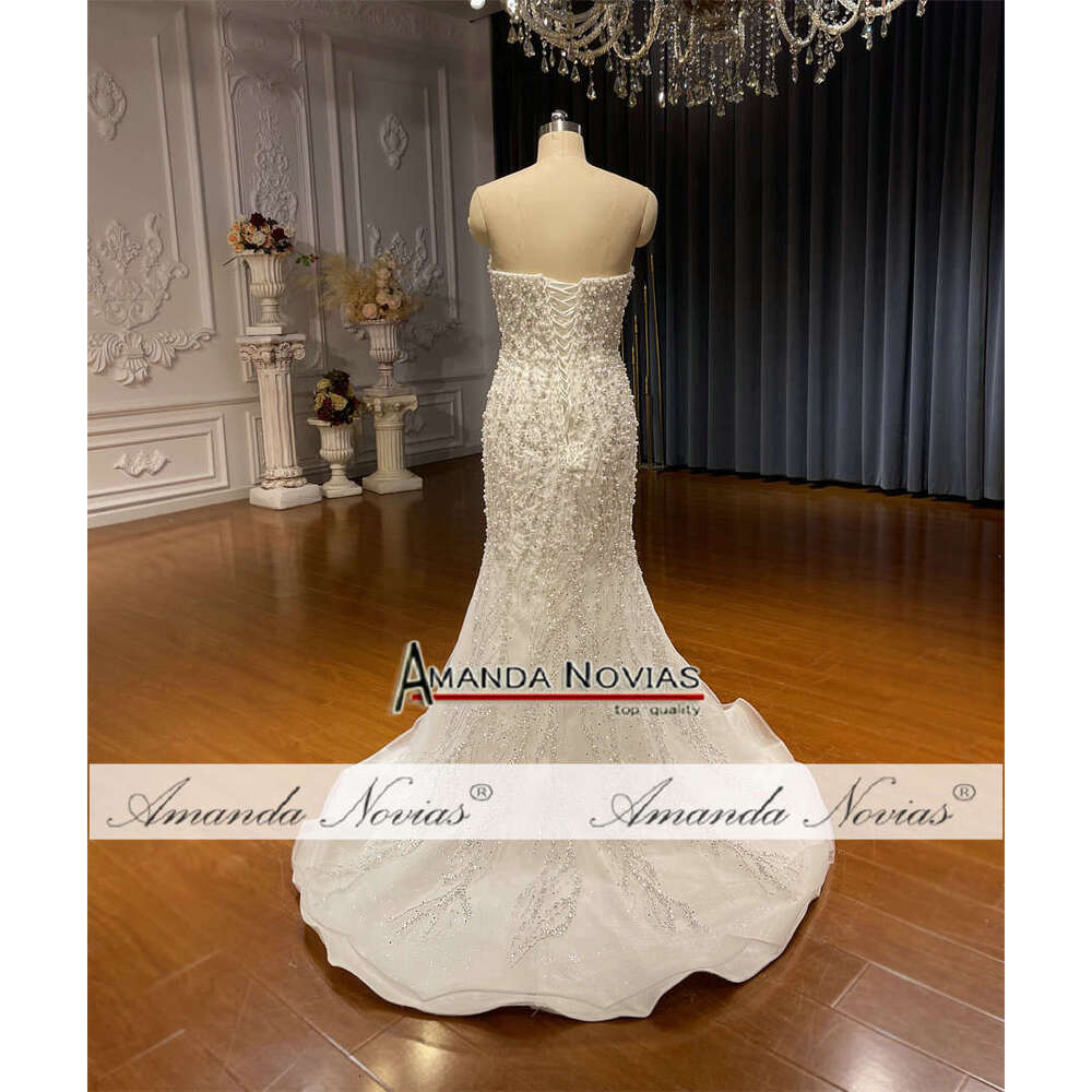 Straplss Slim Mermaid Wedding Dress
