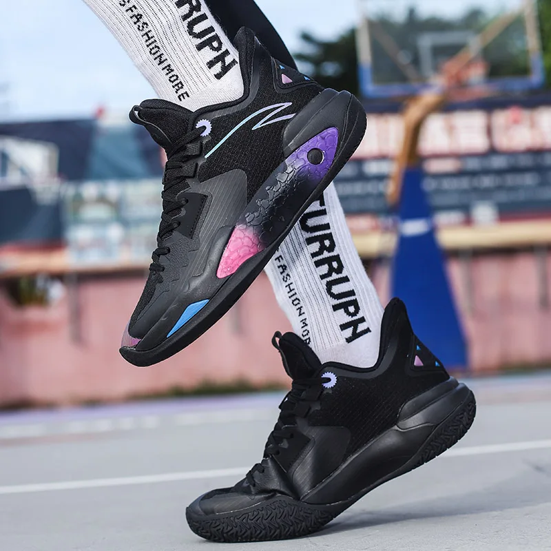 Professional Green Basketball Shoes Men High Quality Non-slip Women's High Sneakers Outdoor Streetwear Basketball Mens Trainers