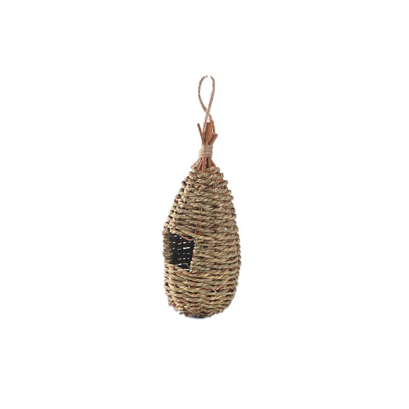 Hand Woven Bird'S Nest Gardening Decoration Bird'S Nest Outdoor Grass Bird Cage