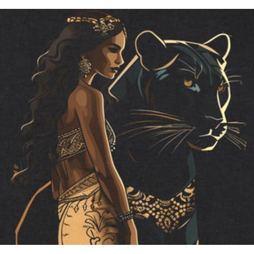 Long Sleeve Shirts for Men sweatshirt Fantasy Tiger Princess With Elegant Dress Woman Art Sweatshirt T shirt Tee Streetwear Casual tops clothes