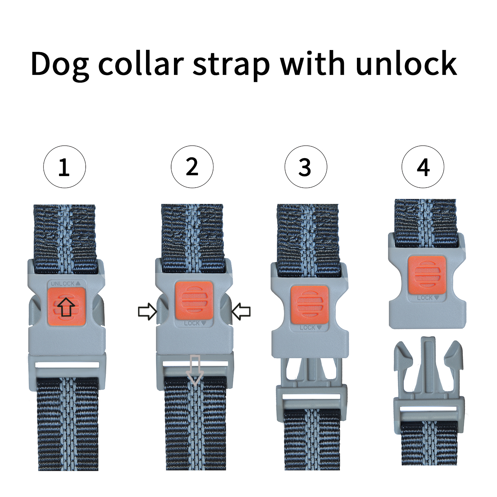 Dog Shock Collar, IP68 Waterproof Dog Training Collar with Remote, 3 Training Modes, Shock, Vibration and Beep