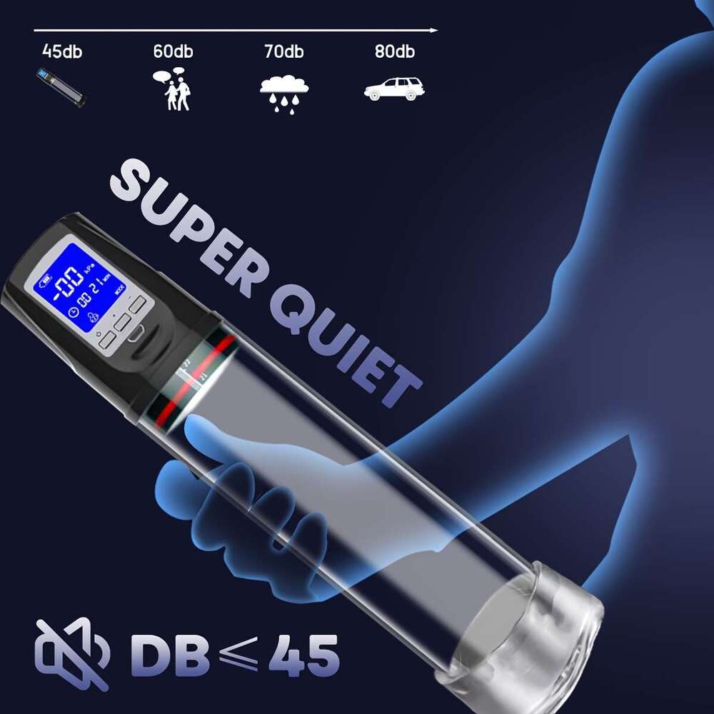 LED Display Electric Vacuum Penis Enlargement Extend Training Pump For Men Sex Toys Penis Extender Powerful Suction Adults Toys