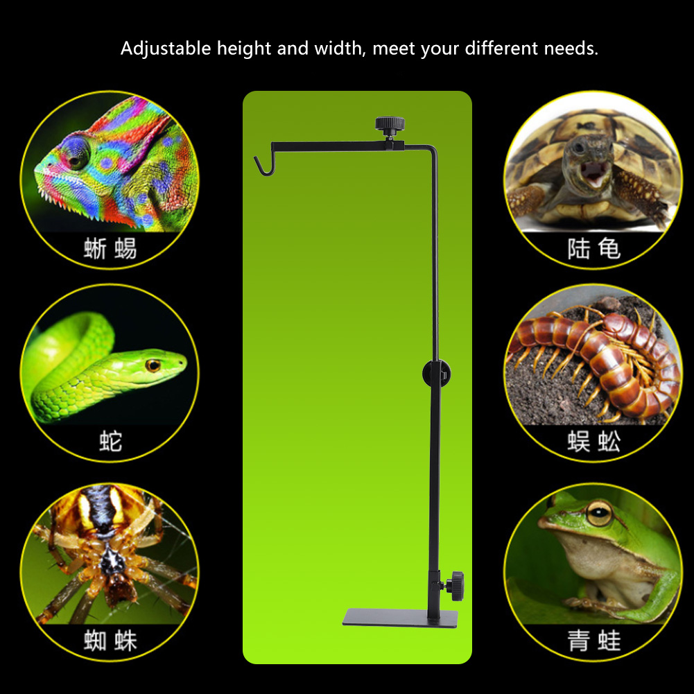 Adjustable Landing Light Lamp Stand Bracket for Pet Reptiles Tortoise Centipede Spider