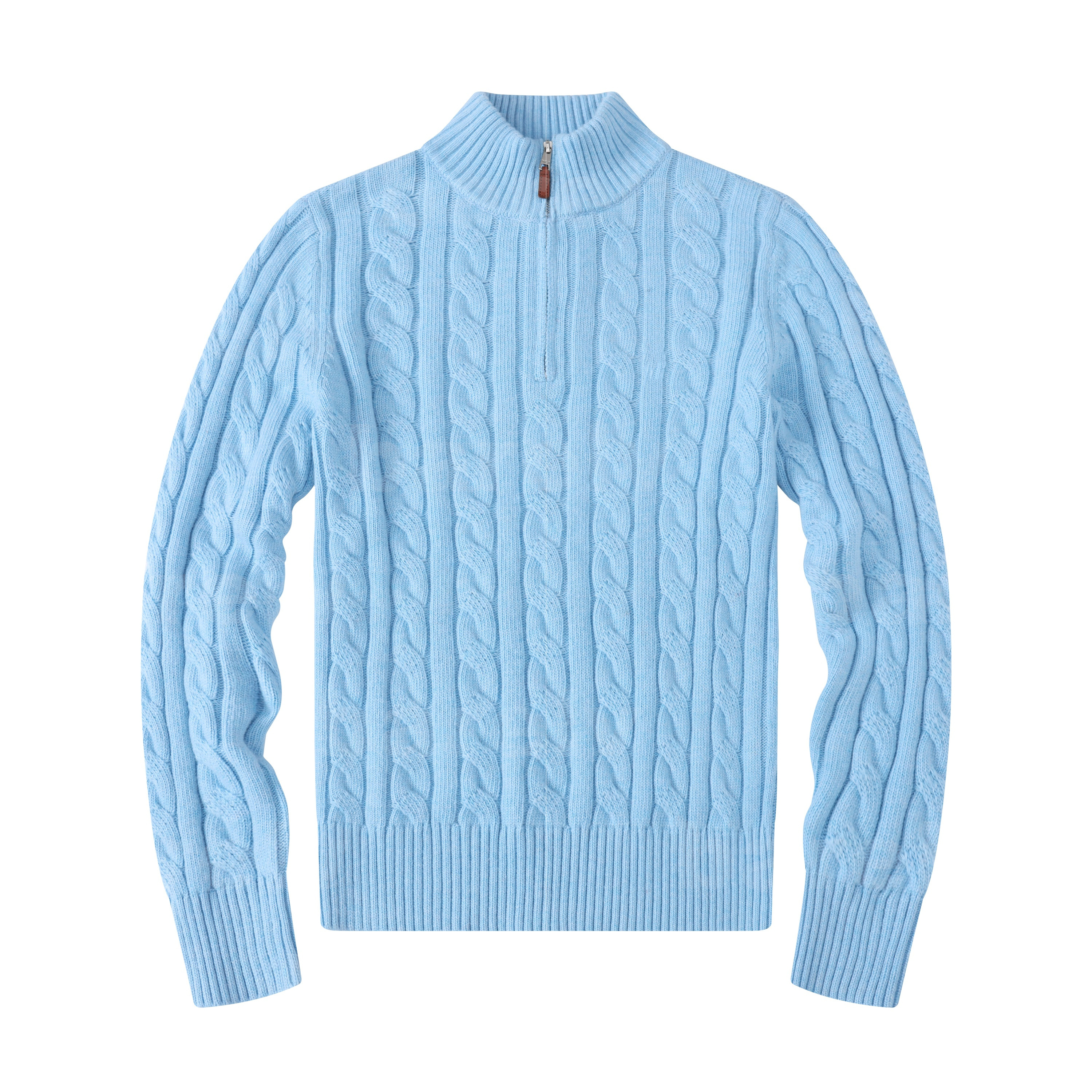 Mens Sweater Designer Mens Fashion Embroidery Breathable fashion sweater Cotton Half Zipper Mens Sweater size S-2XL
