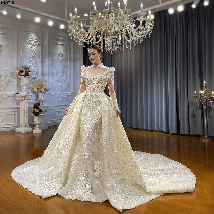 New 2 in 1 Bridal Dress Nice Quality Lace