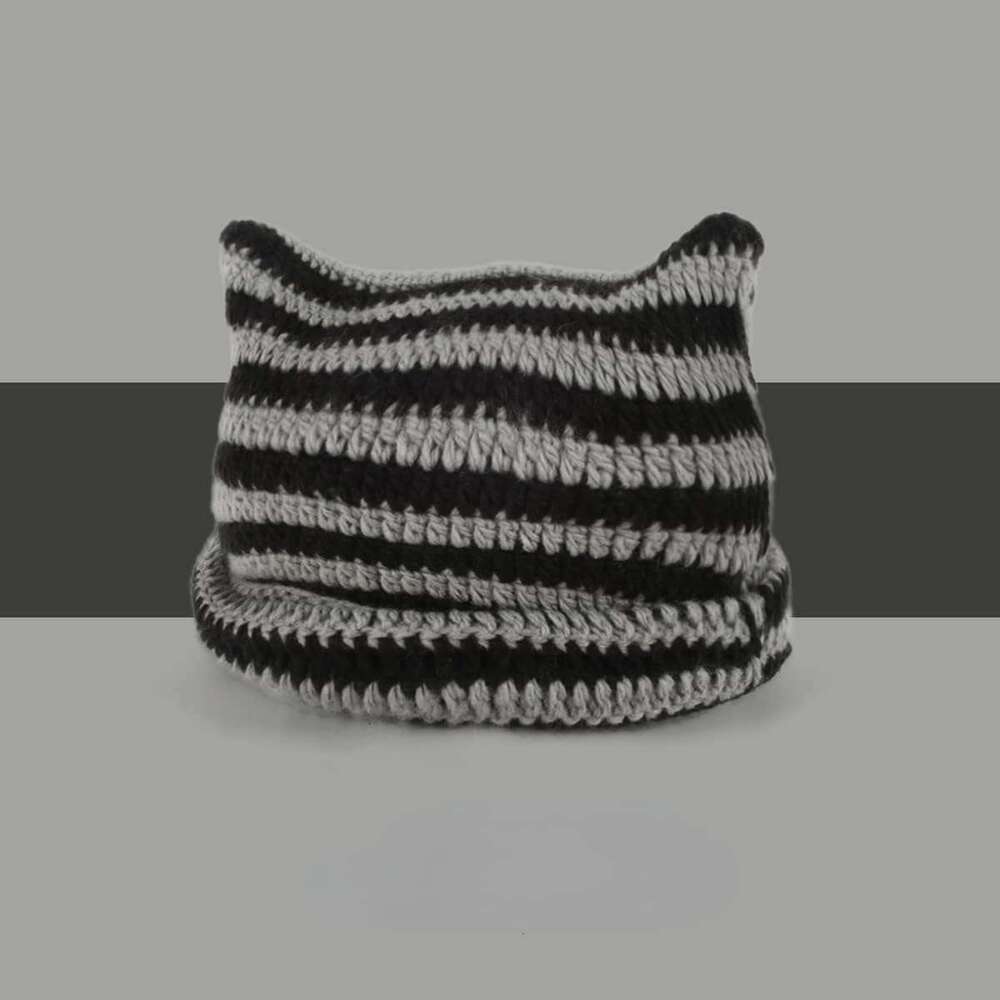 Slouchy for Beanie Grunge Cat Crochet bonnet Hat Fox beanie Hats Beanies Accessories Vintage Women s