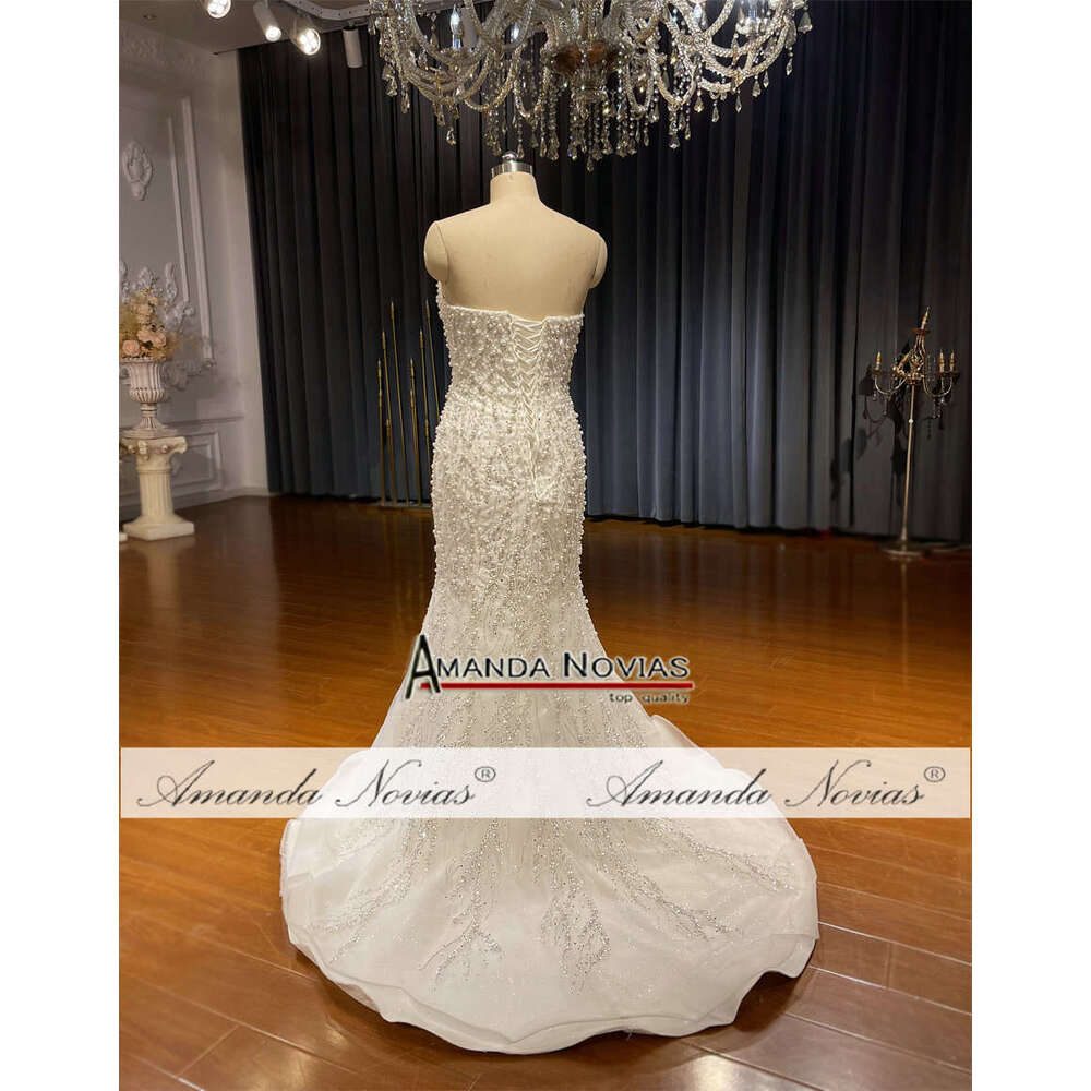 Straplss Slim Mermaid Wedding Dress