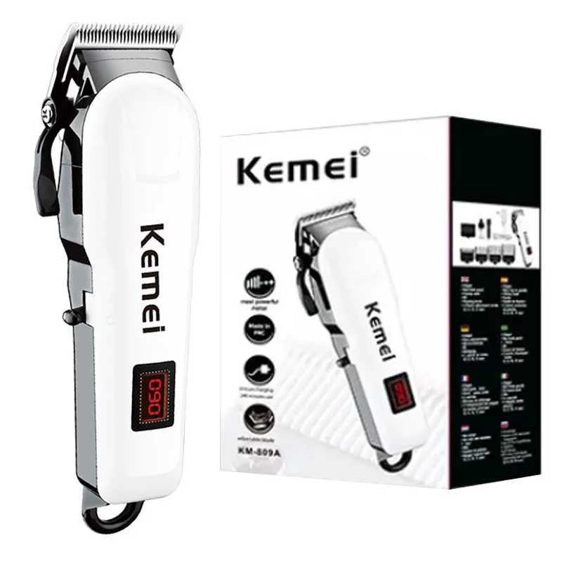 Kemei Professional Hair Clipper Adjustable Hair Trimmer for Men Electric Powerful Beard Rechargeable Hair Cutting Barber MachineXJ250624