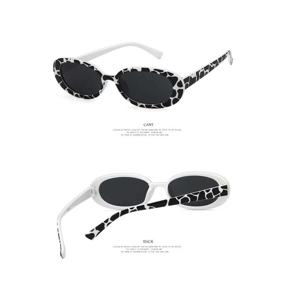 Summer New UV400 Sunglasses Womens Fashion Retro Small Oval Frame UV Protective Sunglasses Sunshade Glasses Fashion Street Glasses W241015