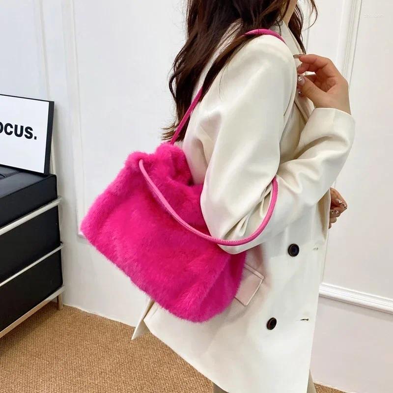 Totes Soft Fashion Solid Shoulder Bags Interior Compartment 2024 High Quality For Women Sewing Thread Veet Women's Handbags