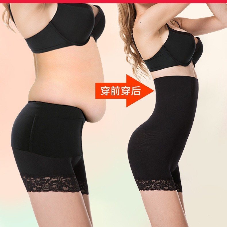 2025 New Designer Winter Seamless High Waist Postpartum Tight Lace Shaping Pants with Four Corner fashion Hip Lifting Women s Underwear Safety Pants