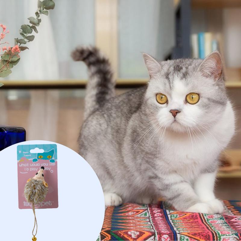 Mouse Toy With Sound Stuffed Bite-Resistant Sound Interactive Mouse Toys Cute Kitten Toys For Indoor & Outdoor Small Mice Toys