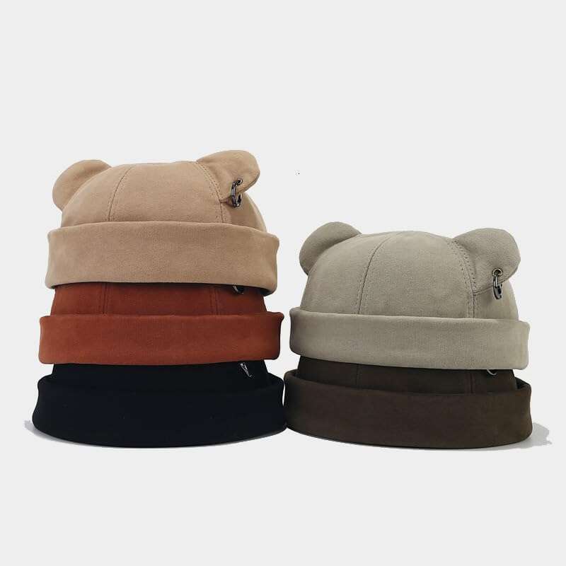 Bear Hip For Women Fashion Hop Beanie Thickened Cap Men bonnet Hats Ear Unisex Warm Winter Street beanie