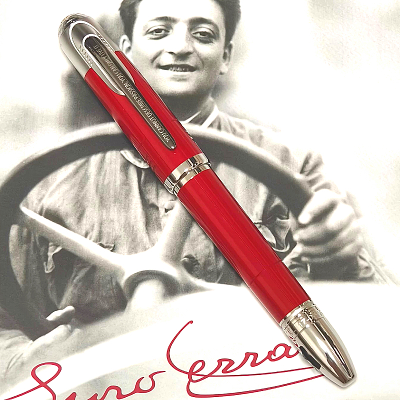 Wholesale High Quality Red Roller Ball / Ballpoint Pen With Series Number Office Stationery Business Writing Fountain Pens For Dwe74 Christmas Gift