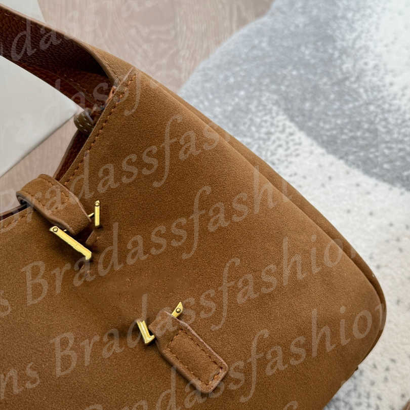 Suede Leather Bucket Bag Crossbody Hobo LE37 Underarm Shoulder Shopping Handbags Plain Bags Handbag Purse Drawstring Women Large Capacity Pouch Removable strap